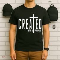 Created With A Purpose Jesus T-Shirt thumb 6