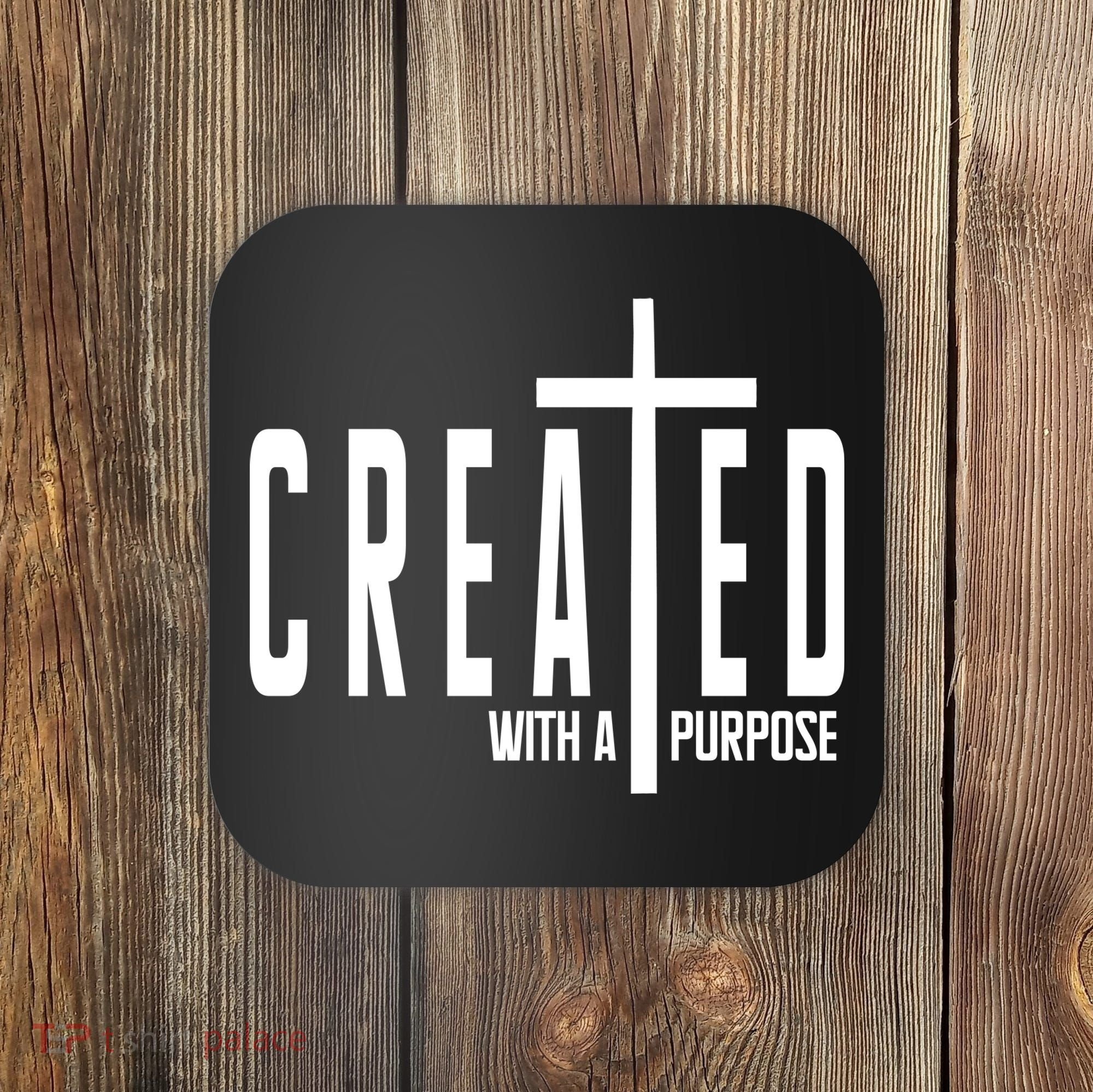 Created With A Purpose Jesus Coaster