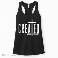 Created With A Purpose Jesus Women's Tank Top thumb 0
