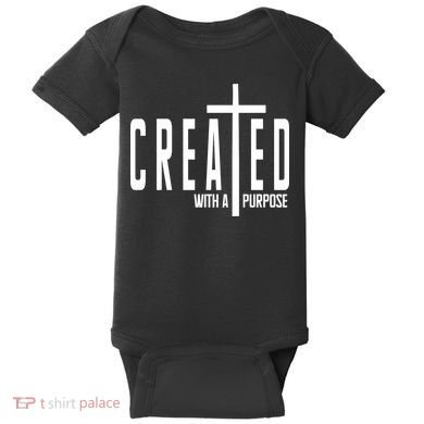 Created With A Purpose Jesus Baby Bodysuit