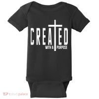 Created With A Purpose Jesus Baby Bodysuit thumb 0