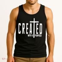 Created With A Purpose Jesus Tank Top thumb 3