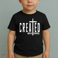 Created With A Purpose Jesus Toddler T-Shirt thumb 2