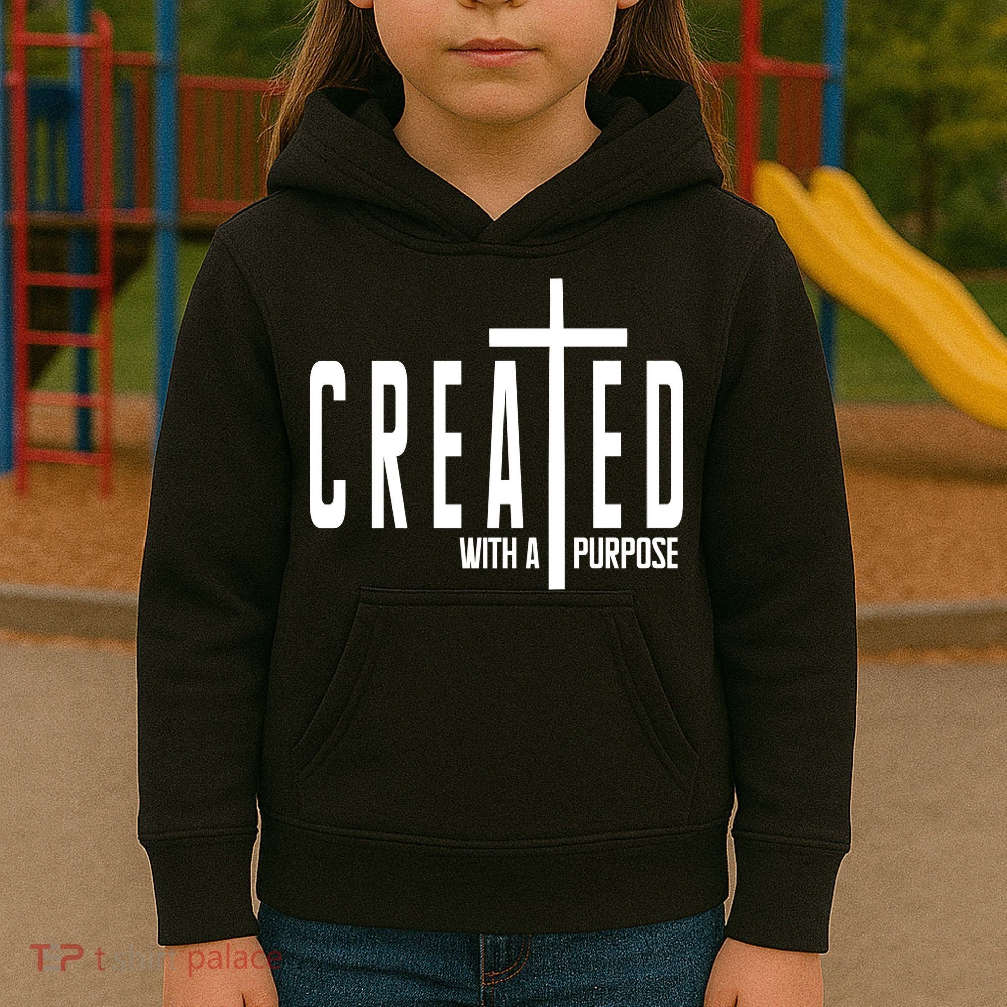 Created With A Purpose Jesus Kids Hoodie