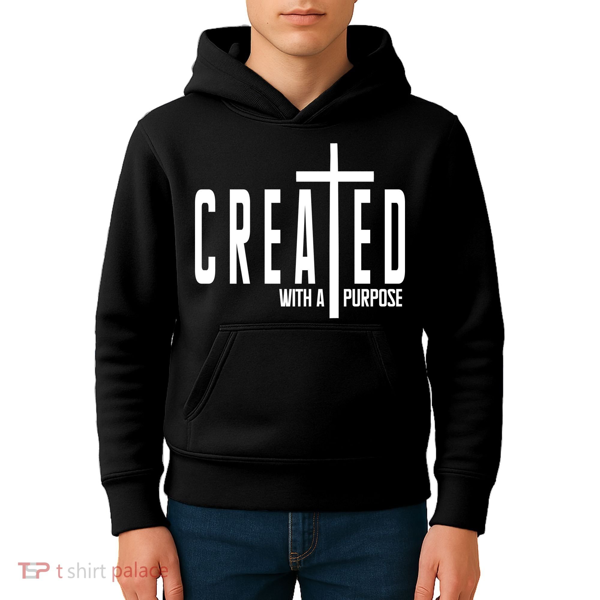 Created With A Purpose Jesus Kids Hoodie