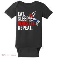 Cool Wrestling Art For  Wrestling Lover Baby Bodysuit thumb 0