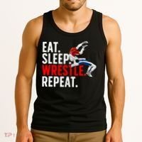 Cool Wrestling Art For  Wrestling Lover Tank Top thumb 3
