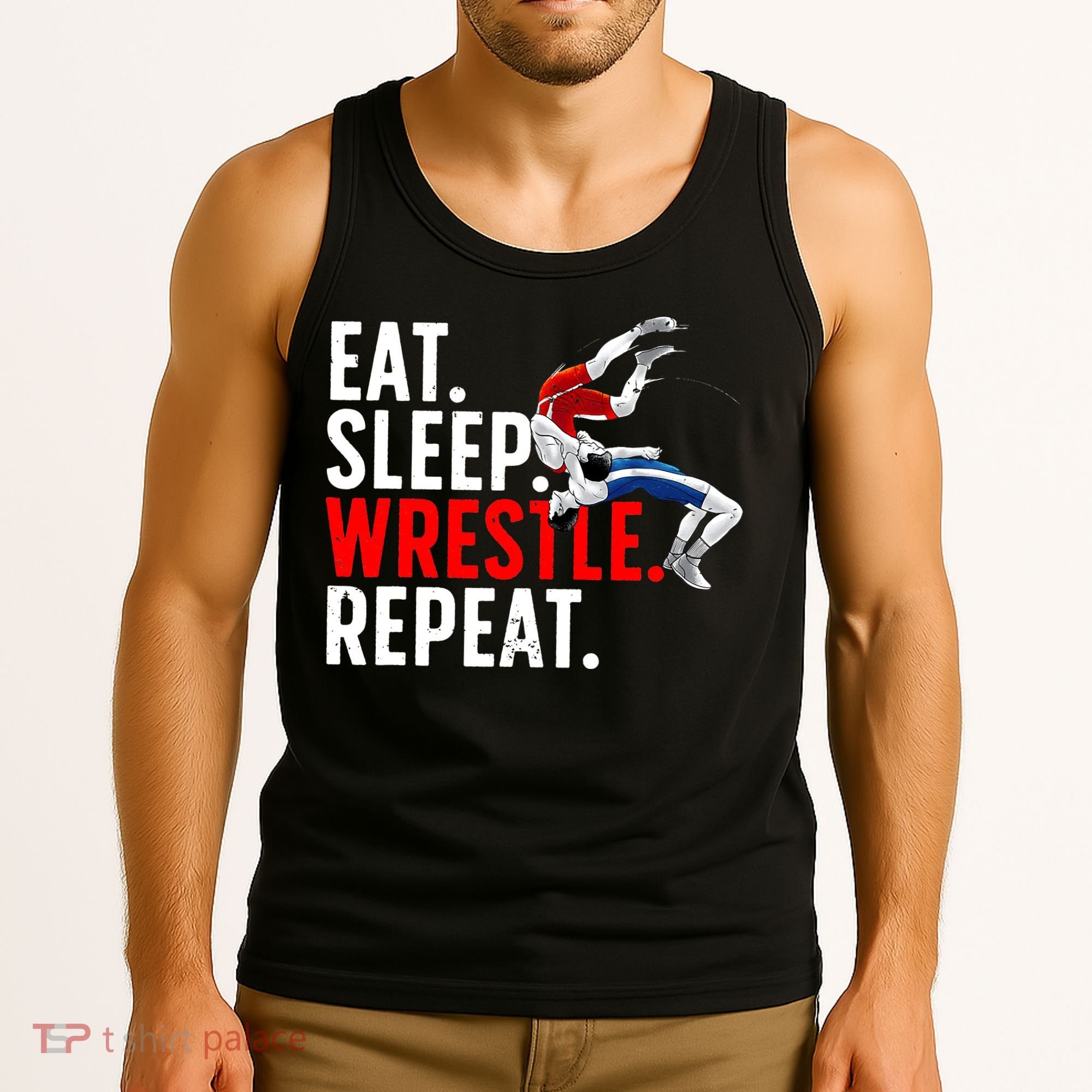 Cool Wrestling Art For  Wrestling Lover Tank Top