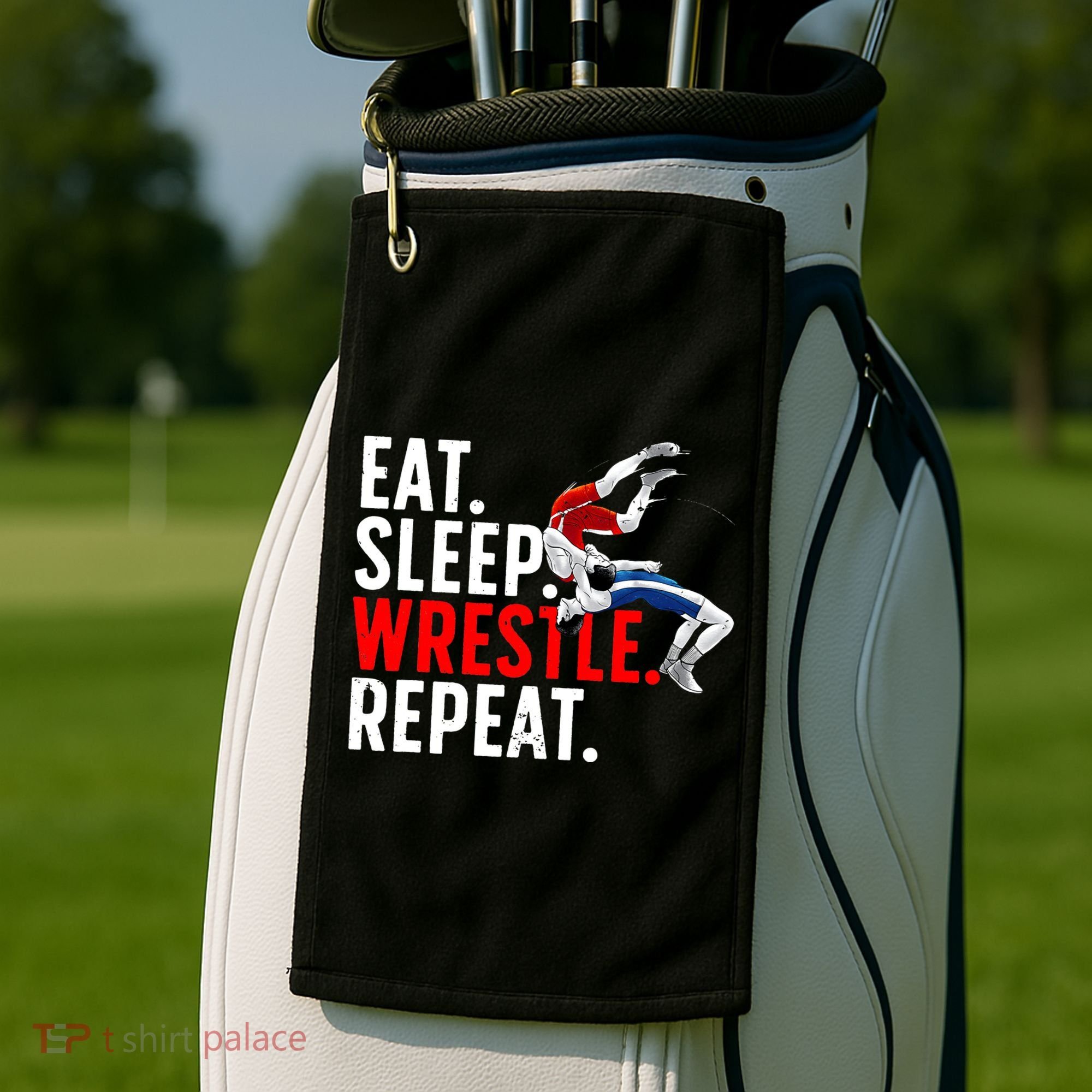 Cool Wrestling Art For  Wrestling Lover Golf Towel