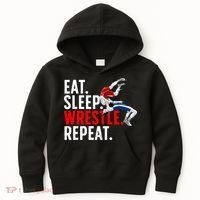 Cool Wrestling Art For  Wrestling Lover Kids Hoodie thumb 0