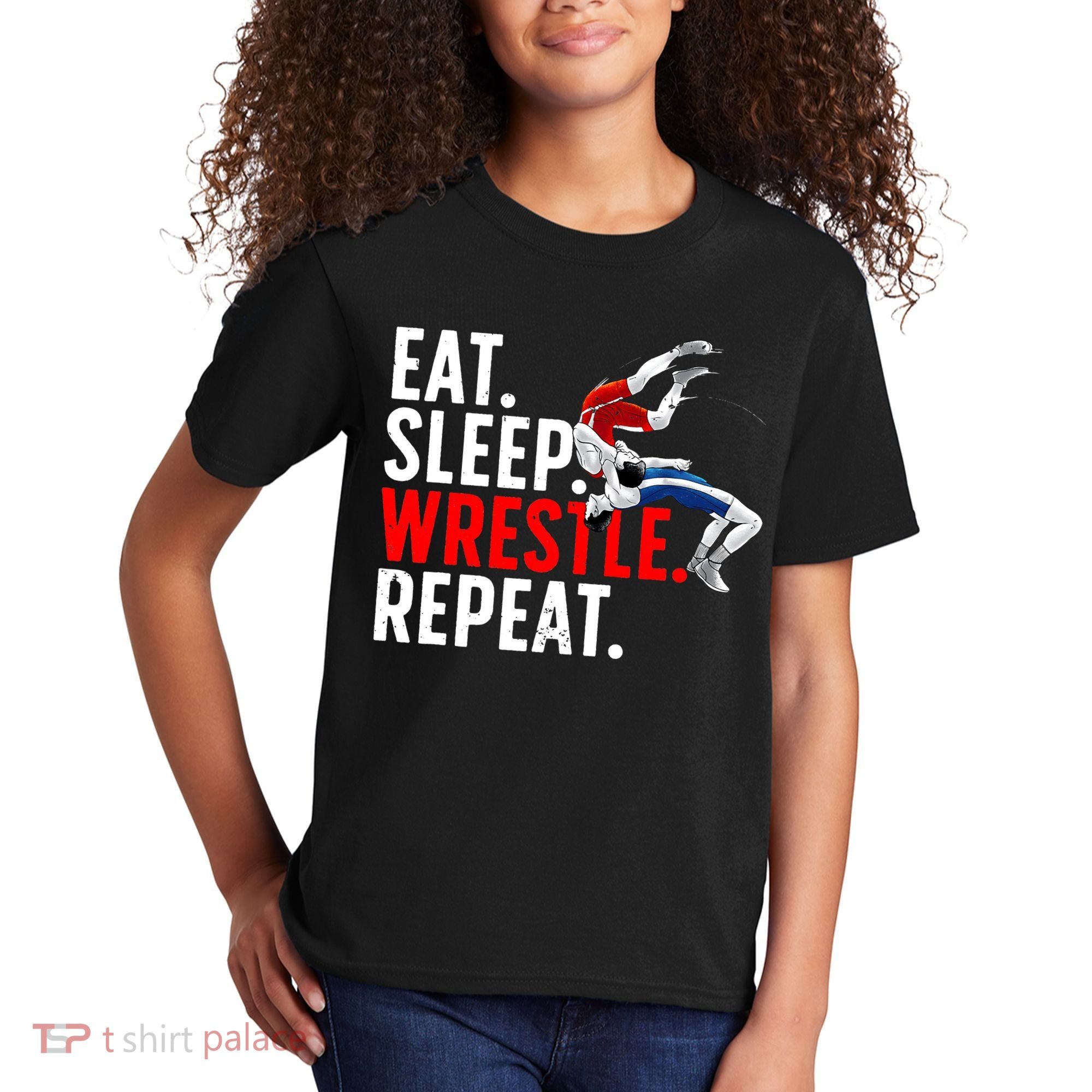 Cool Wrestling Art For  Wrestling Lover Kids T-Shirt