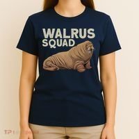 Cool Walrus Art For Ocean Animal Walrus Lover T-Shirt thumb 4