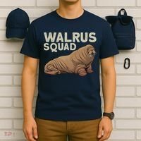 Cool Walrus Art For Ocean Animal Walrus Lover T-Shirt thumb 6