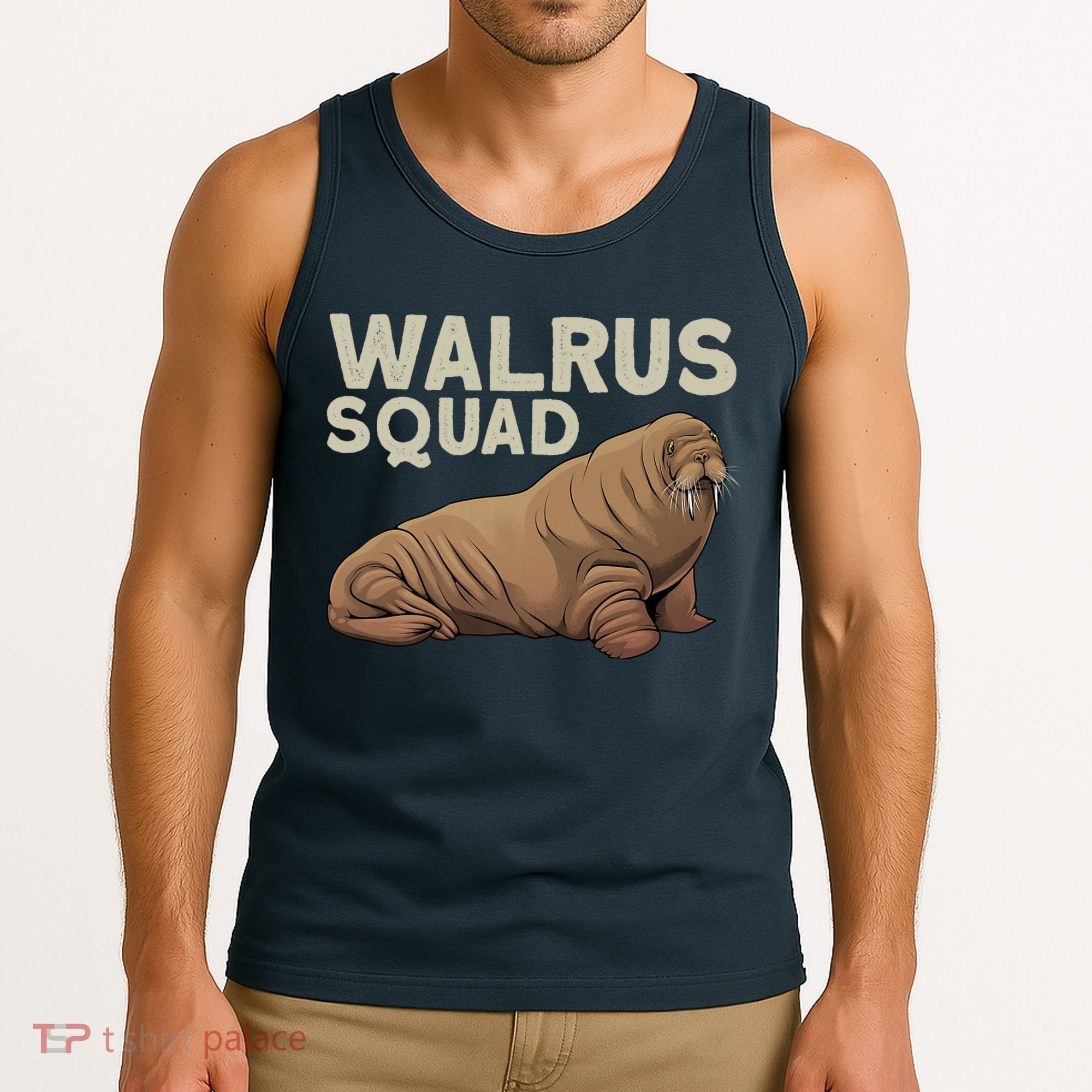 Cool Walrus Art For Ocean Animal Walrus Lover Tank Top