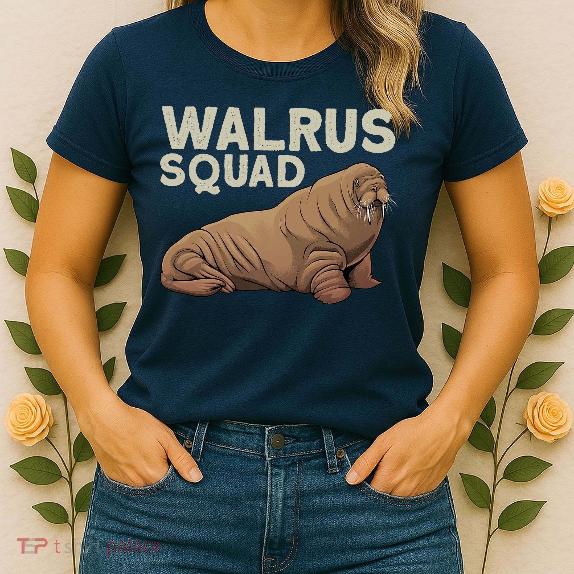 Cool Walrus Art For Ocean Animal Walrus Lover Women's T-Shirt