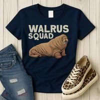 Cool Walrus Art For Ocean Animal Walrus Lover Women's T-Shirt thumb 3