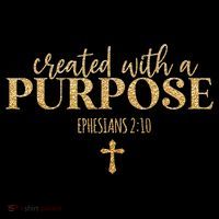 Created With A Purpose, Christian, Bible Verse, Jesus Women's Hoodie thumb 2