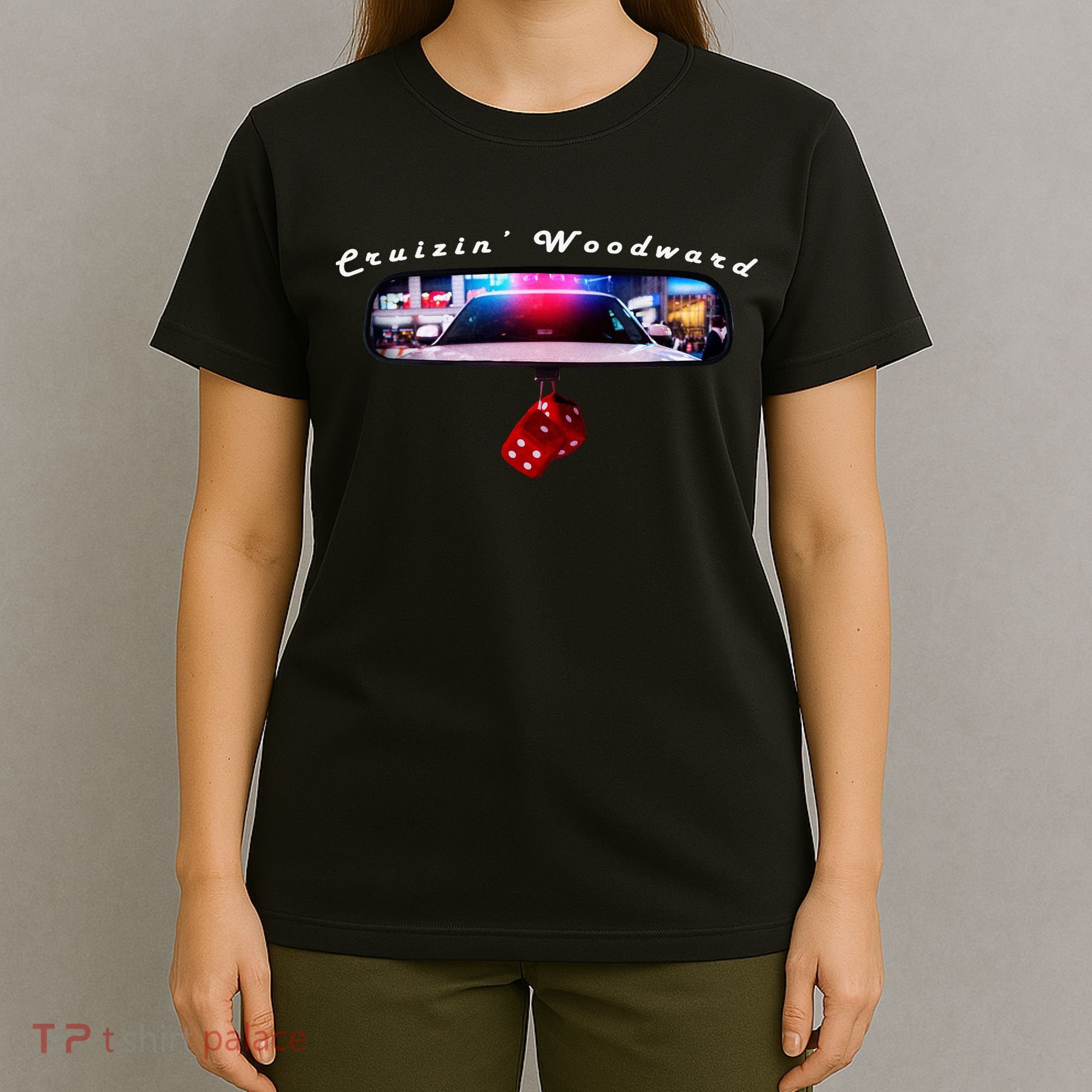 Cruizin' Woodward Ave M1 Priceless Funny Police Front & Back T-Shirt