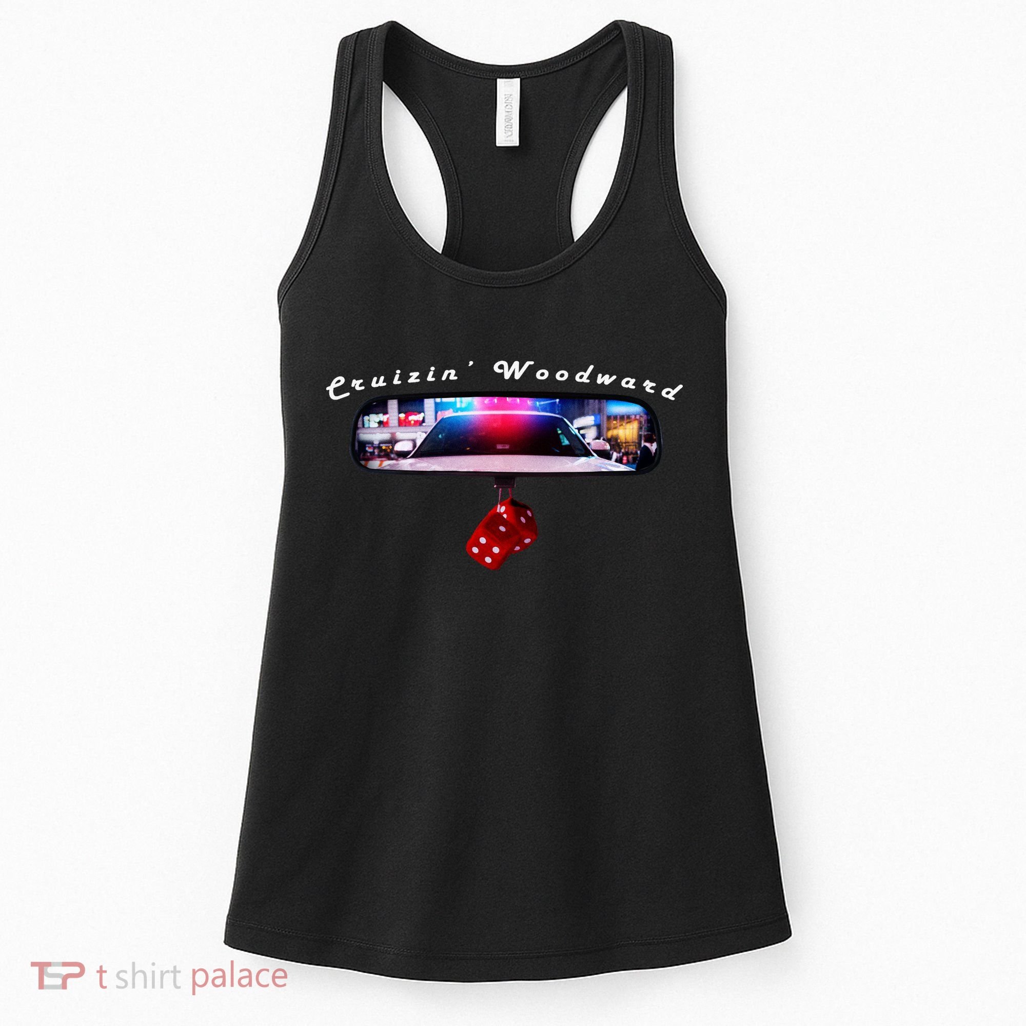 Cruizin' Woodward Ave M1 Priceless Funny Police Front & Back Women's Tank Top