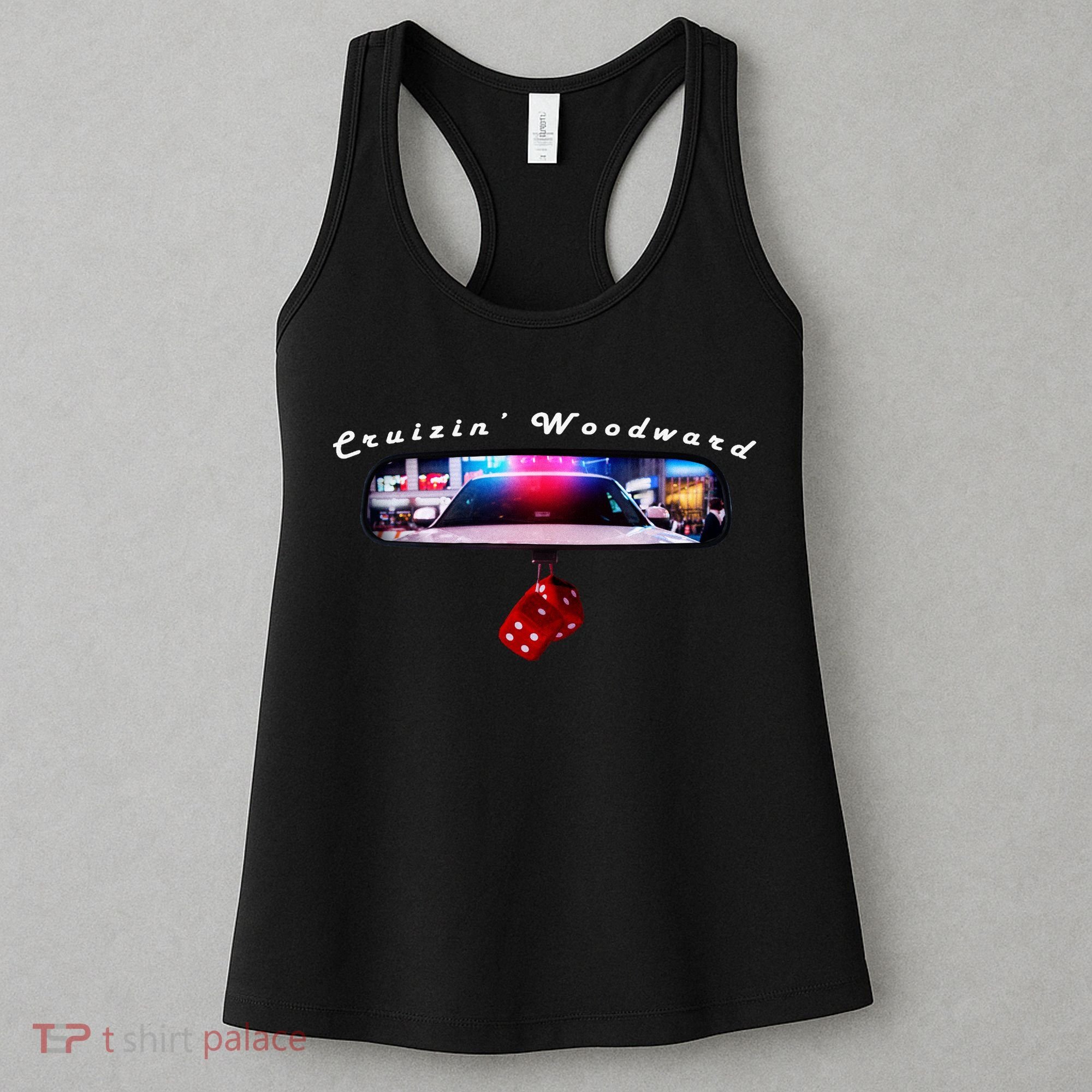 Cruizin' Woodward Ave M1 Priceless Funny Police Front & Back Women's Tank Top