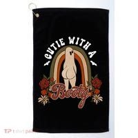 Cutie With A Booty Funny Halloween Fall Golf Towel thumb 0