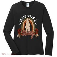 Cutie With A Booty Funny Halloween Fall Women's Long Sleeve Shirt thumb 0