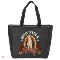Cutie With A Booty Funny Halloween Fall Tote Bag thumb 0