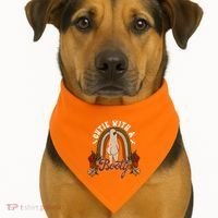 Cutie With A Booty Funny Halloween Fall USA-Made Doggie Bandana thumb 1