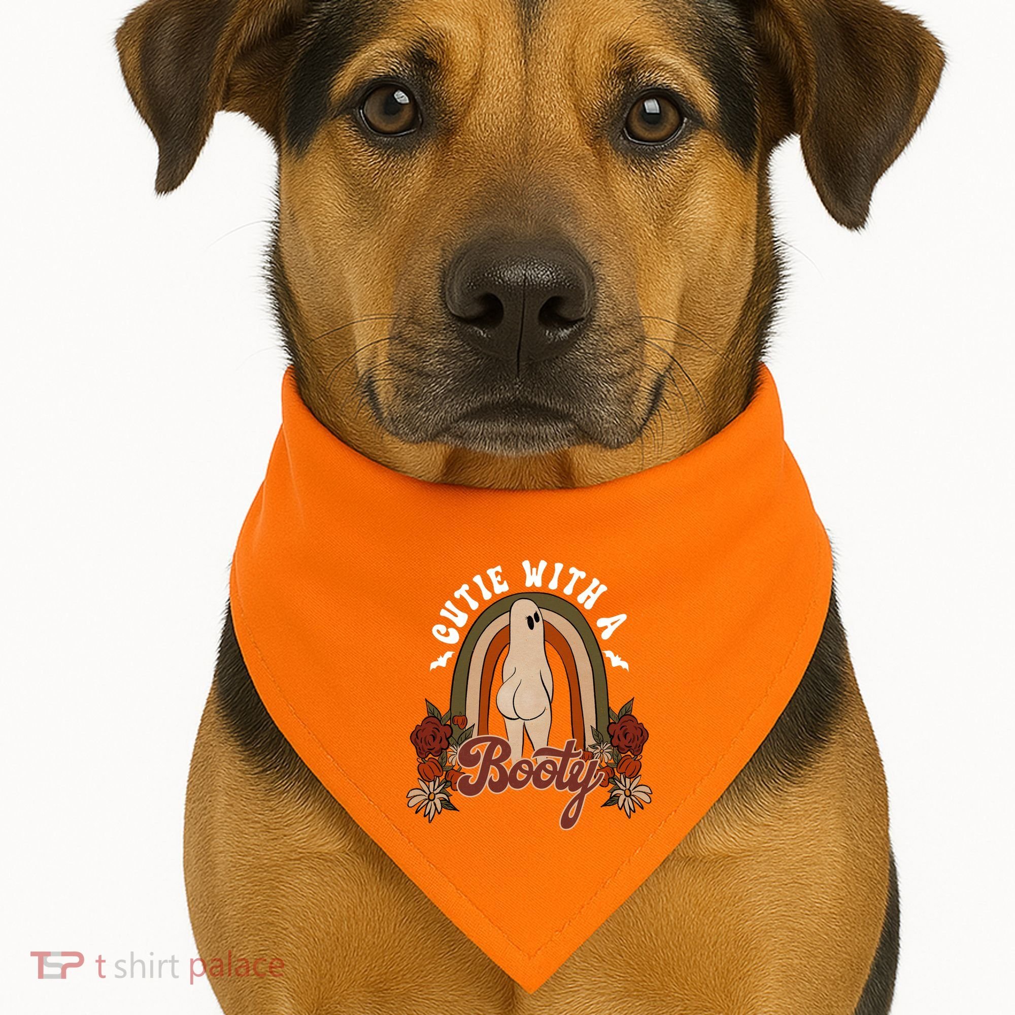 Cutie With A Booty Funny Halloween Fall USA-Made Doggie Bandana