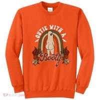 Cutie With A Booty Funny Halloween Fall Sweatshirt thumb 0