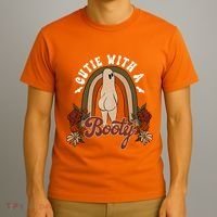 Cutie With A Booty Funny Halloween Fall T-Shirt thumb 3