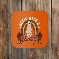 Cutie With A Booty Funny Halloween Fall Coaster thumb 0