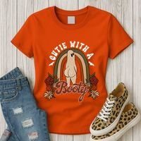 Cutie With A Booty Funny Halloween Fall Women's T-Shirt thumb 3