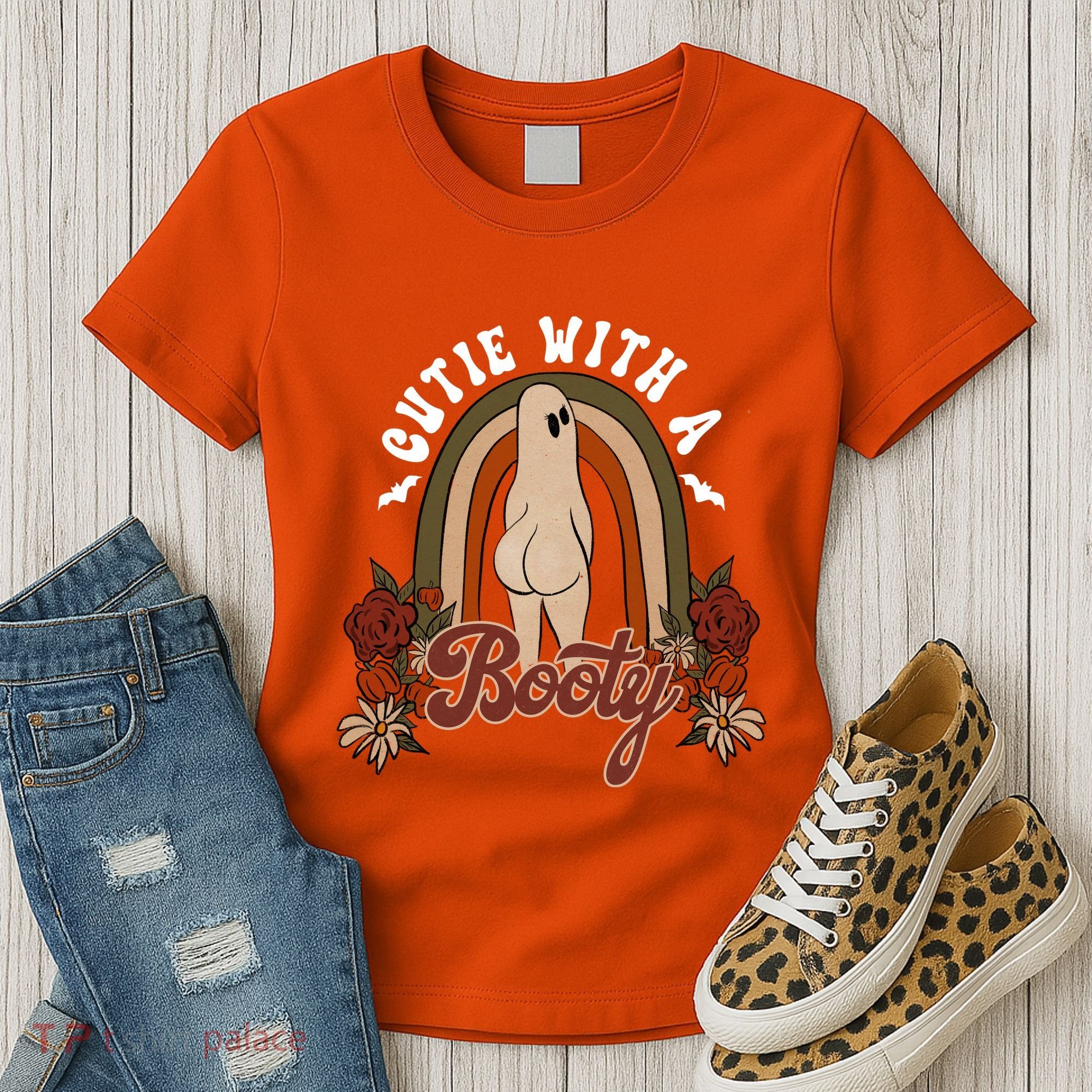 Cutie With A Booty Funny Halloween Fall Women's T-Shirt