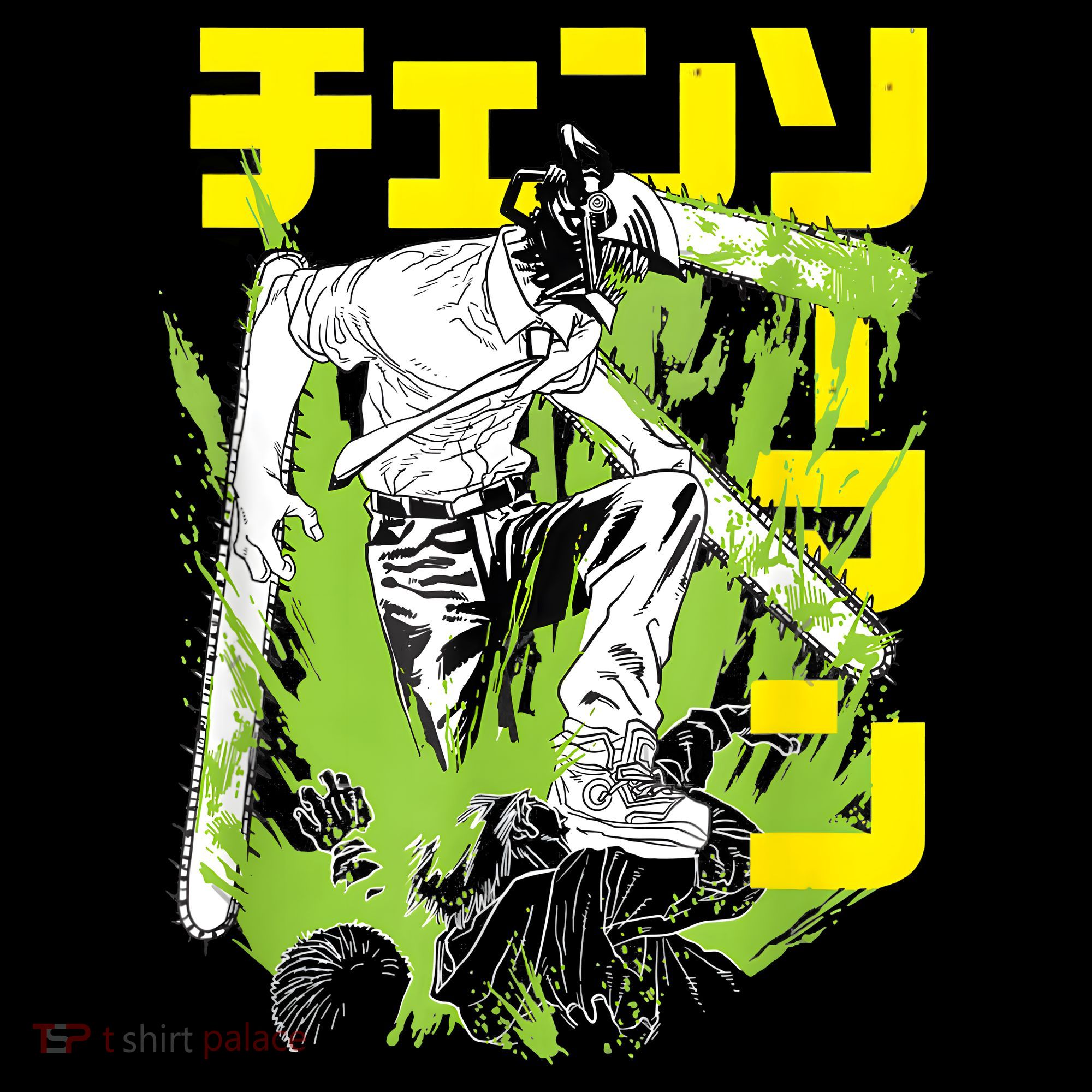 Chainsaw Warrior Anime Retro Vintage T-Shirt