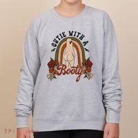 Cutie With A Booty Funny Halloween Ghost Women's Sweatshirt thumb 0