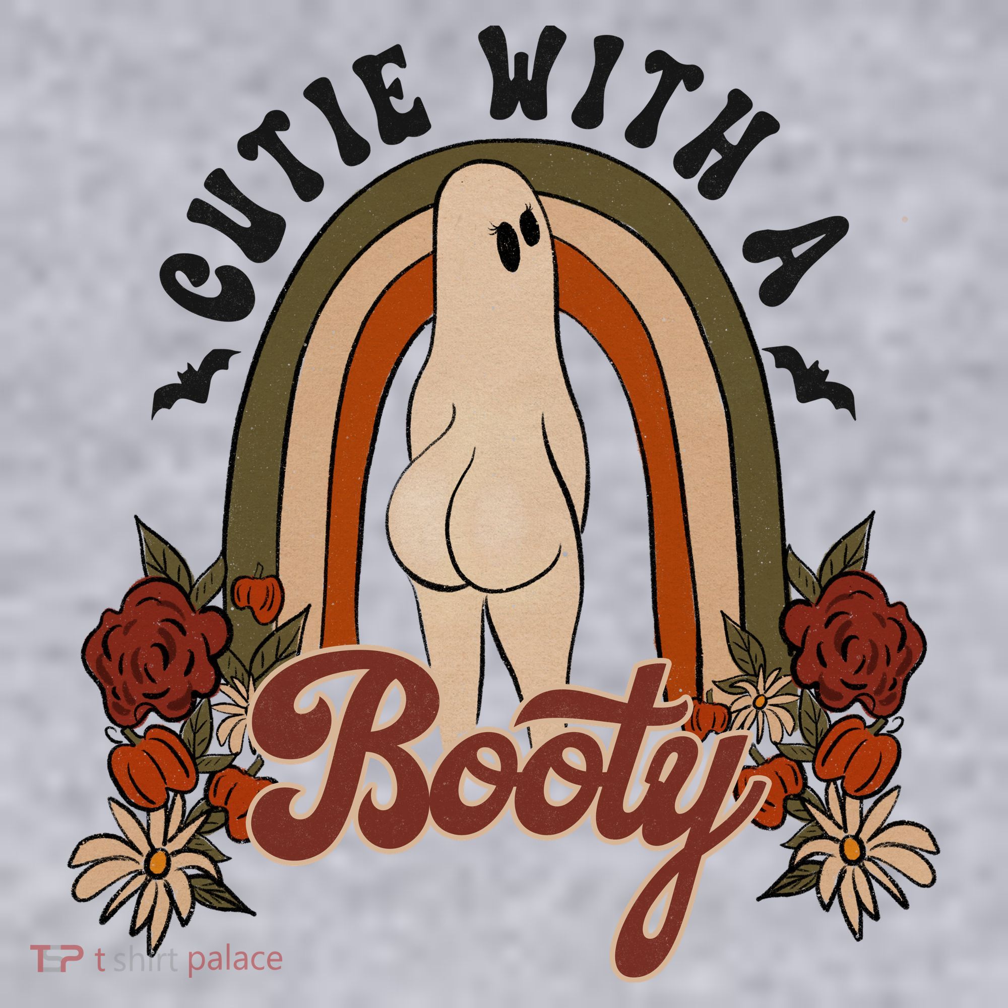 Cutie With A Booty Funny Halloween Ghost Women's Sweatshirt