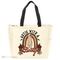 Cutie With A Booty Funny Halloween Ghost Tote Bag thumb 0