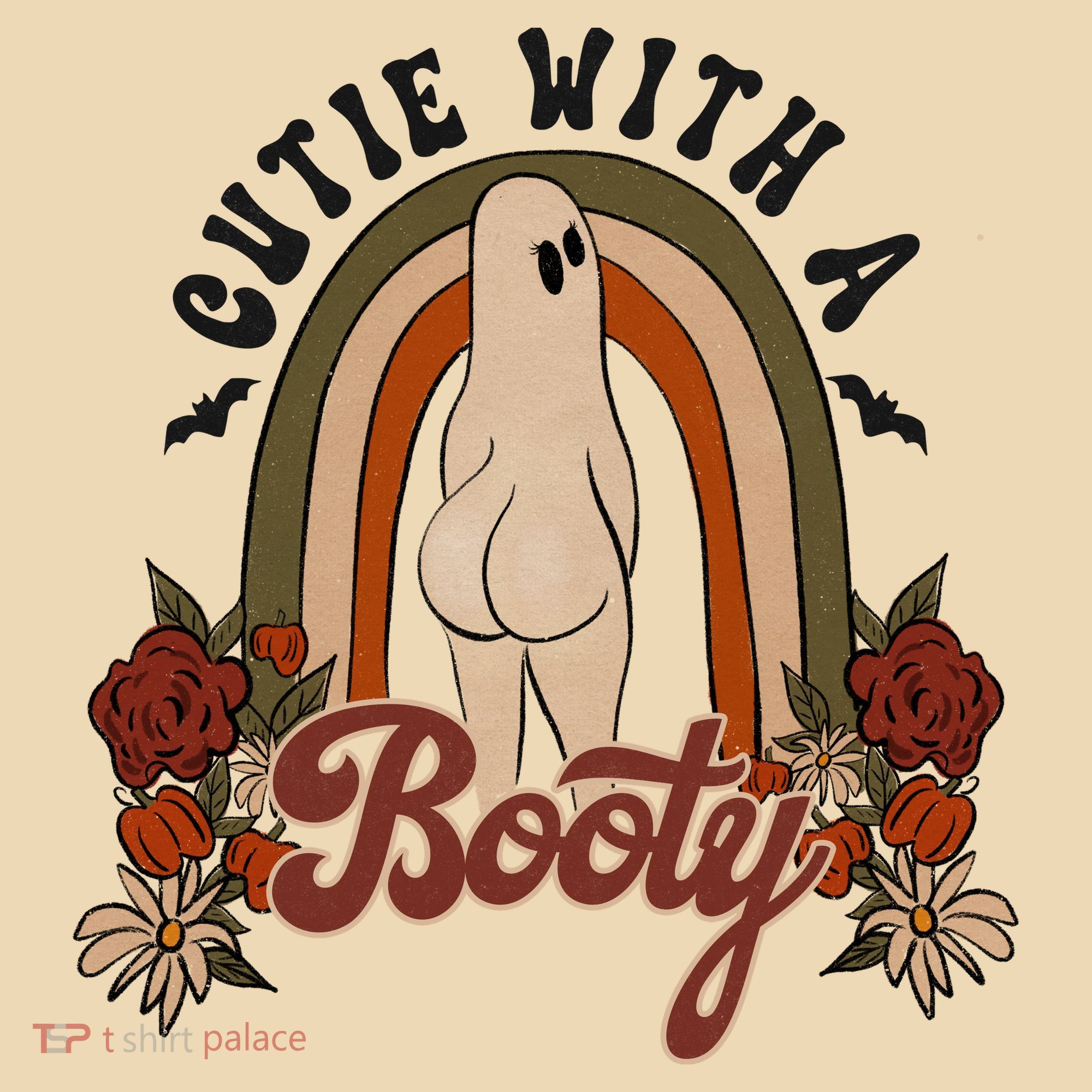 Cutie With A Booty Funny Halloween Ghost Tote Bag