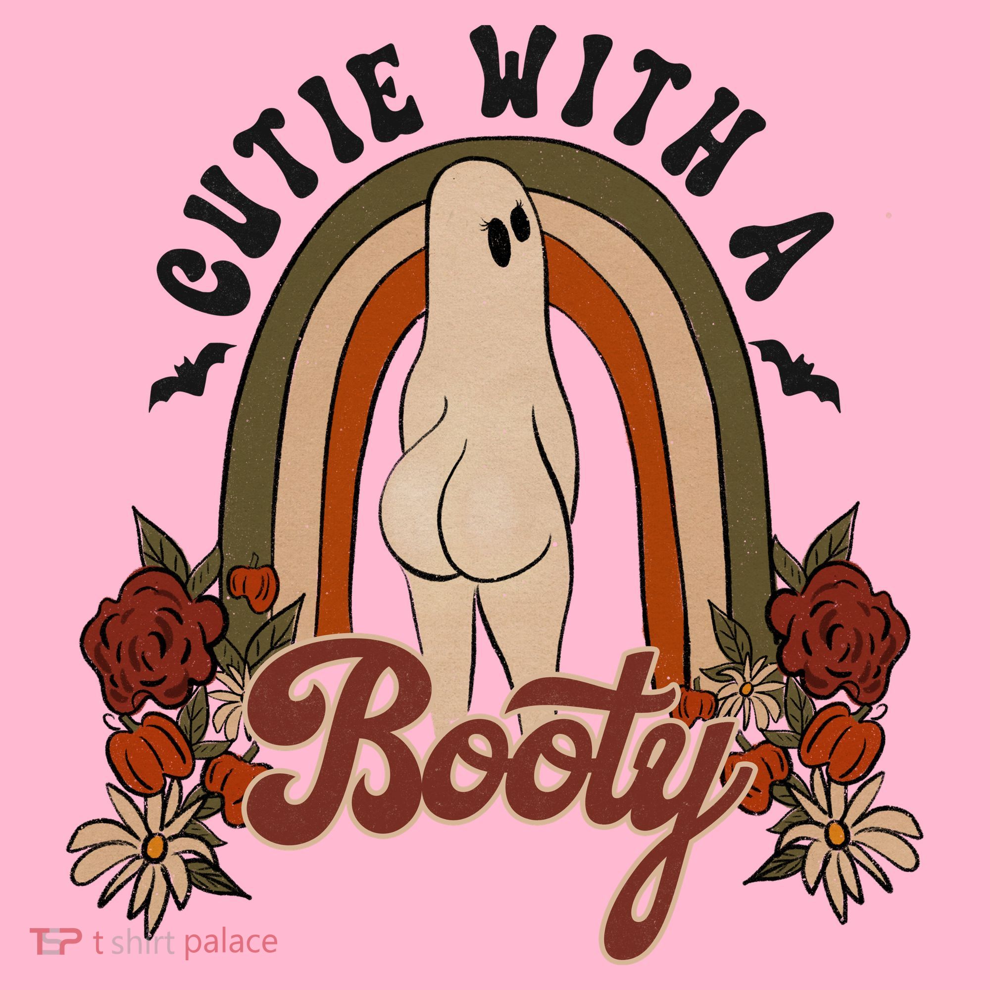 Cutie With A Booty Funny Halloween Ghost Coaster
