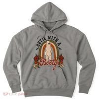 Cutie With A Booty Funny Halloween Ghost Hoodie thumb 0