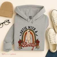 Cutie With A Booty Funny Halloween Ghost Hoodie thumb 4
