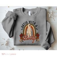Cutie With A Booty Funny Halloween Ghost Sweatshirt thumb 2