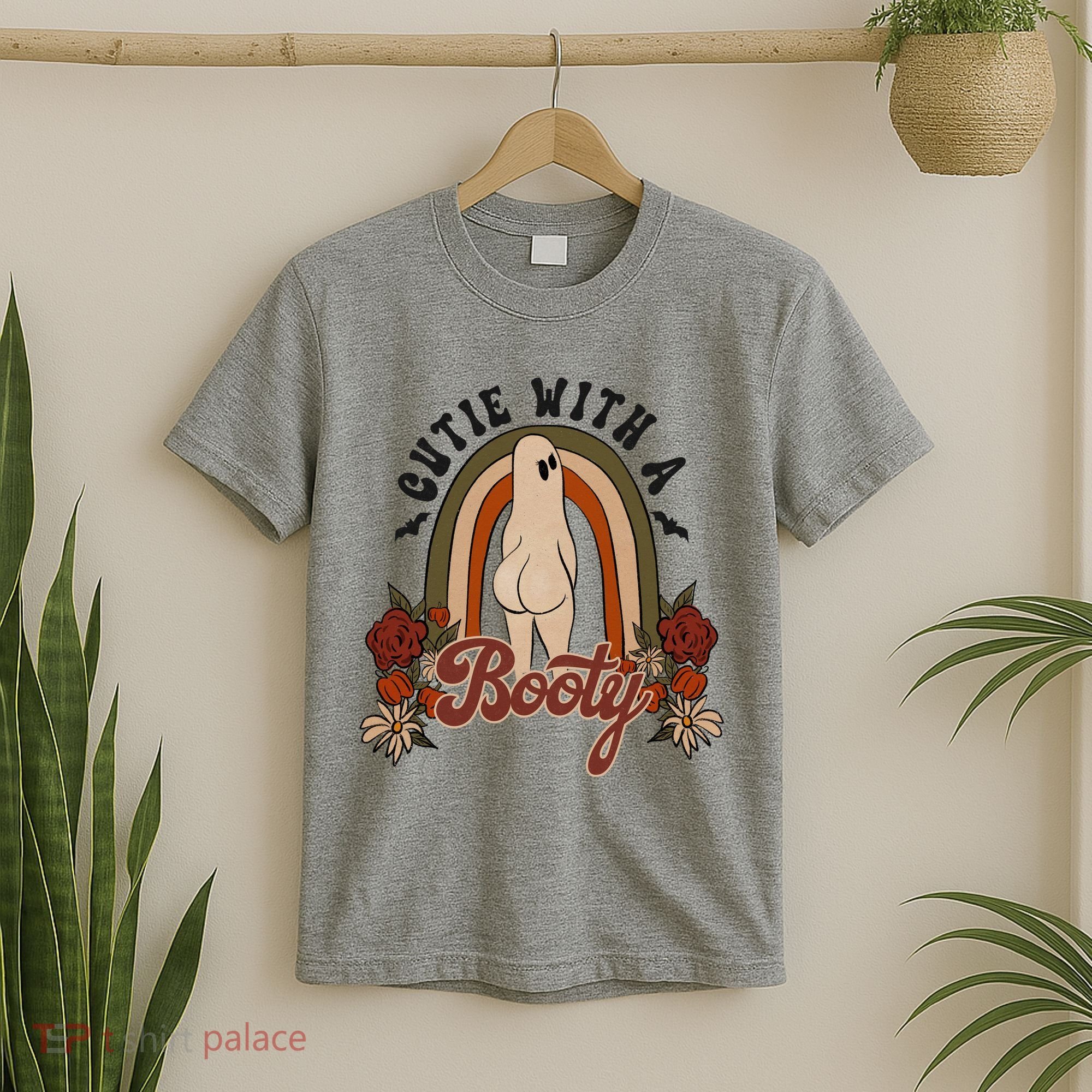 Cutie With A Booty Funny Halloween Ghost T-Shirt