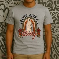 Cutie With A Booty Funny Halloween Ghost T-Shirt thumb 3