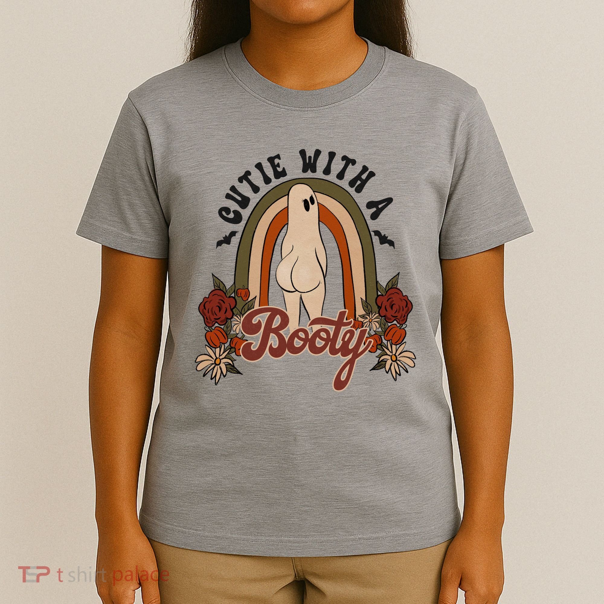 Cutie With A Booty Funny Halloween Ghost T-Shirt