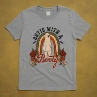 Cutie With A Booty Funny Halloween Ghost T-Shirt thumb 5