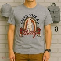 Cutie With A Booty Funny Halloween Ghost T-Shirt thumb 6