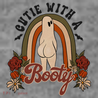 Cutie With A Booty Funny Halloween Ghost T-Shirt thumb 7