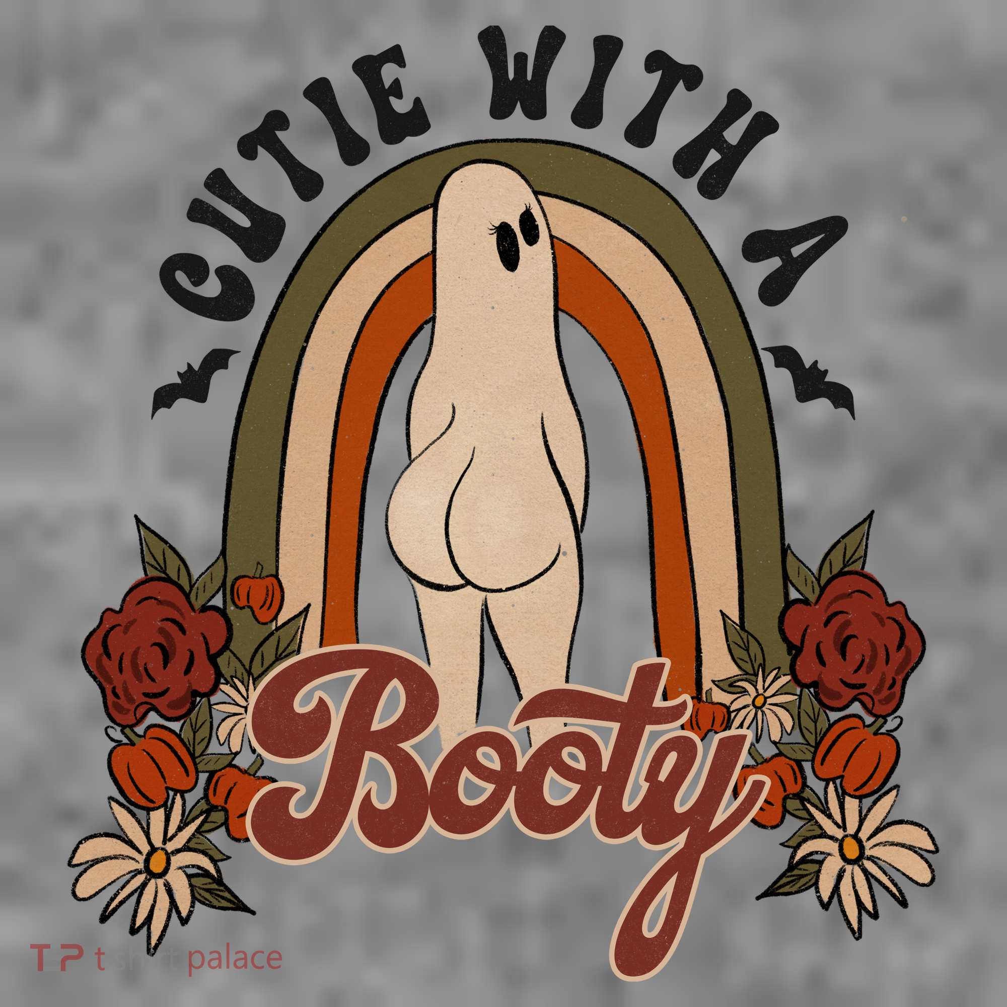 Cutie With A Booty Funny Halloween Ghost Women's Hoodie